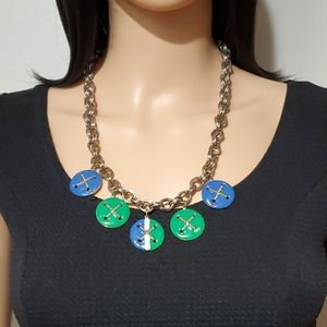 Don-Lin Vintage Button Necklace